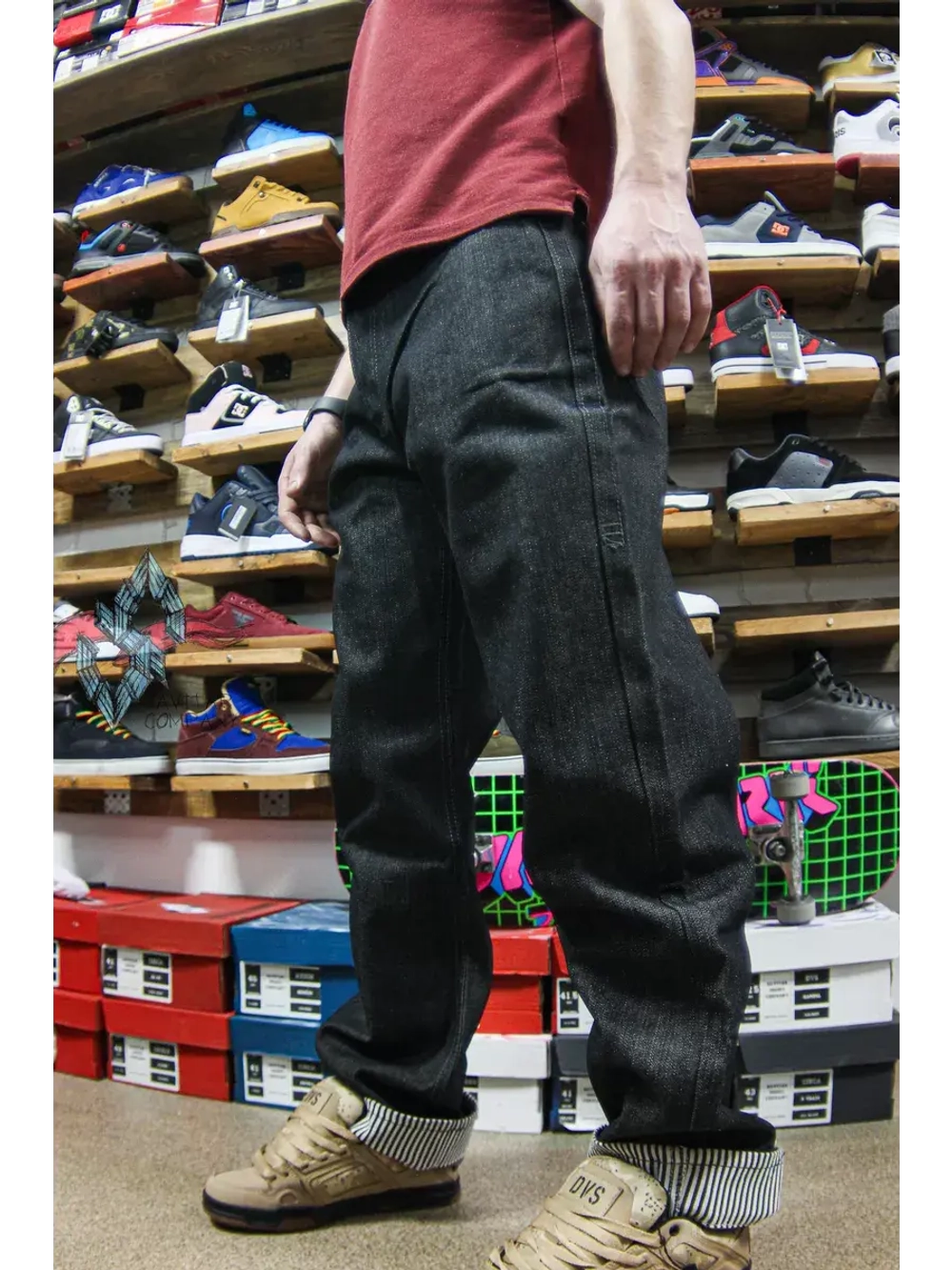 Джинсы прямые широкие трубы от Savitar Shoes Company