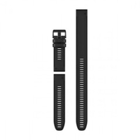 QuickFit 26mm black  Silicone Long watch band