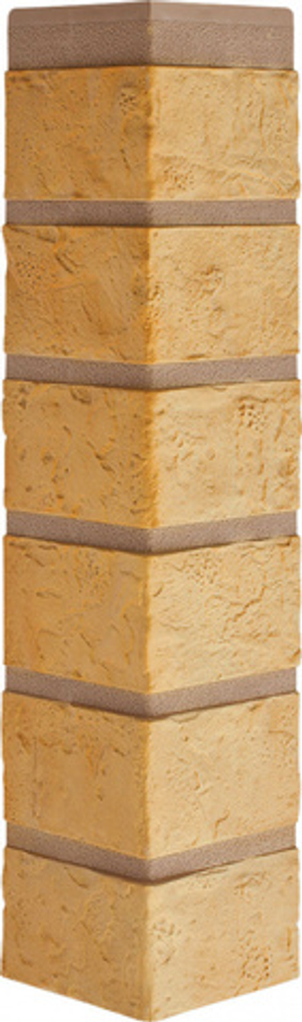 Угол наружный Альта-профиль Кирпич Желтый 470мм