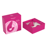 Малиновый вибратор 13,9см с вакуумным стимулятором Womanizer Blend Vibrant Pink WZBD1SG5