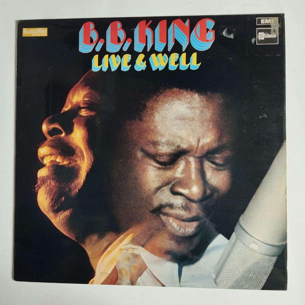 Винтажная виниловая пластинка LP B.B. King Live and Well (UK 1969)