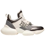 BALLY Claires Leather Low top Sports Casual Shoes Women"s Gray White