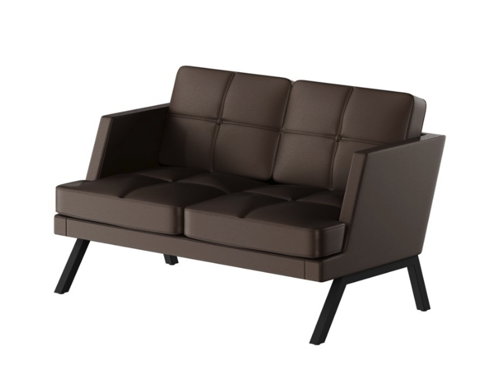 Диван двухместный с декором из пуговиц ALDB-02L АЛДО