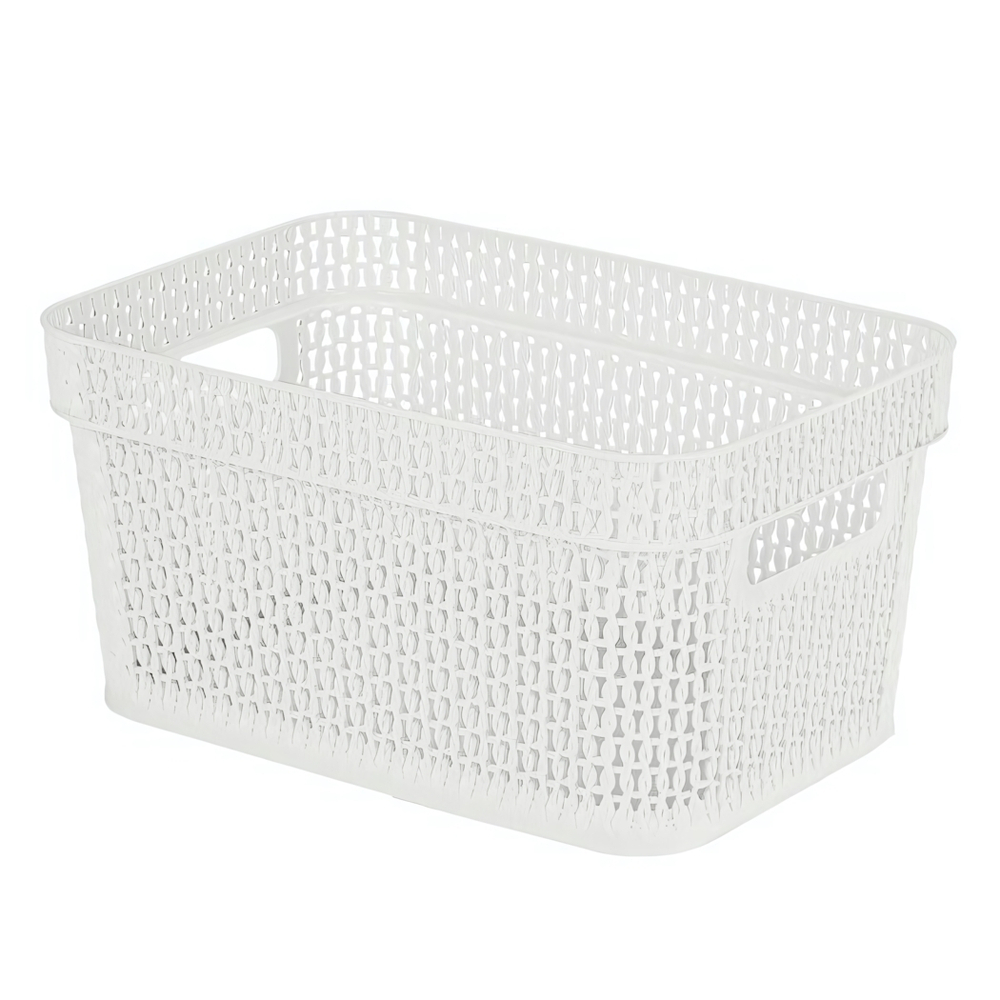 Корзина для хранения Keeplex Ajur с л 27,1х18,3х13,7см белое облако