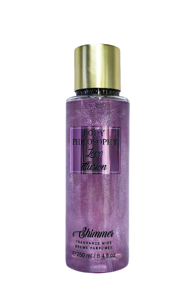 Мист для тела женский с шиммером LOVE ILLUSION Body Philosophy, 250мл