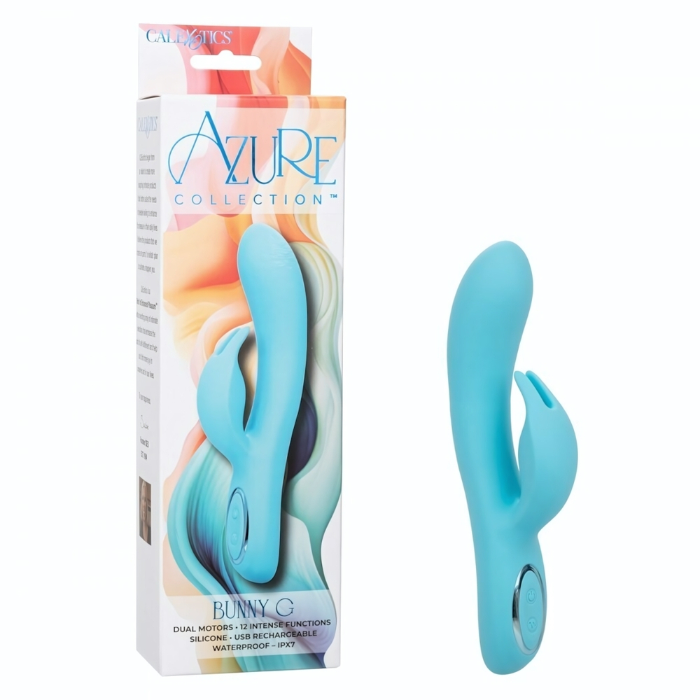 Вибромассажер кролик G Azure Collection Bunny G голубой 22,75 см