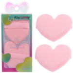 Пуховки для макияжа 2шт «FRIDA», цвет розовый, 11,5*5см