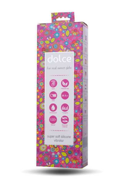 Вибратор Dolce Leo розовый 16,5 см