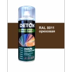 DETON UNIVERSAL  Аэрозольная эмаль алкидная атмосферастойкая Ореховая 520мл RAL 8011