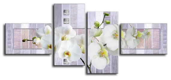 Модульная картина "Букет орхидей"
