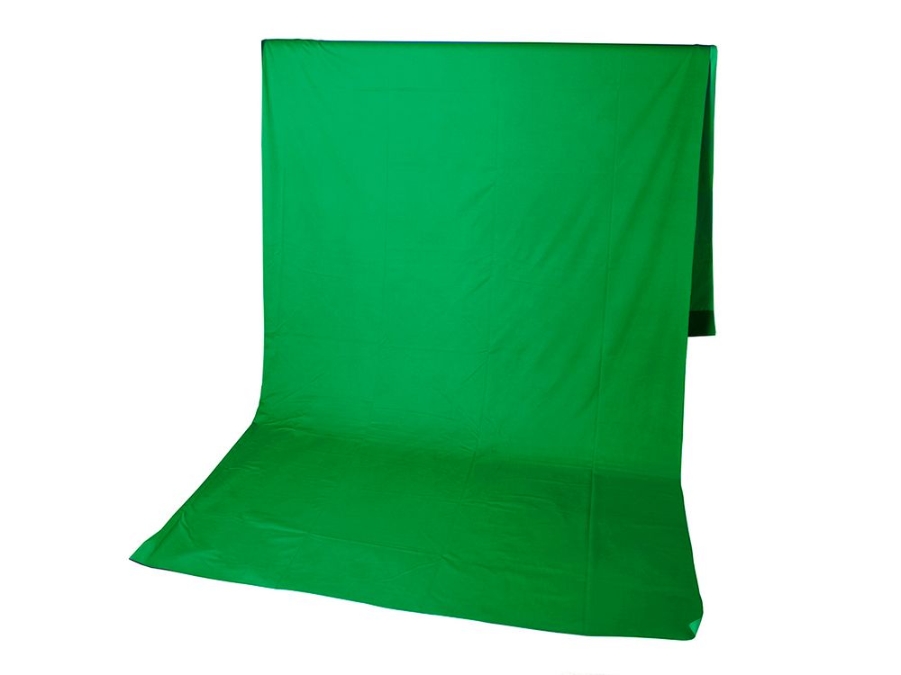 Фон тканевый GreenBean Field 2.4 х 5.0 Green зеленый хромакей