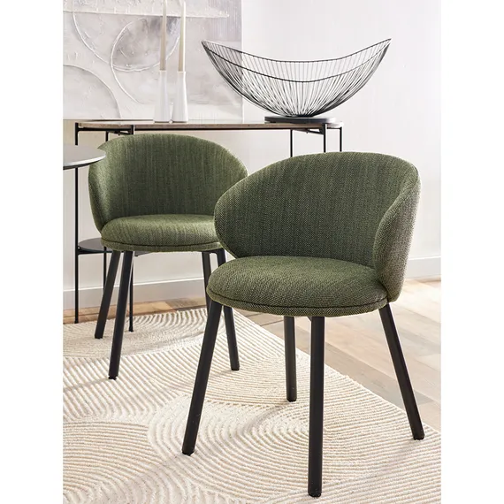 Стул Comfy, зеленая рогожка