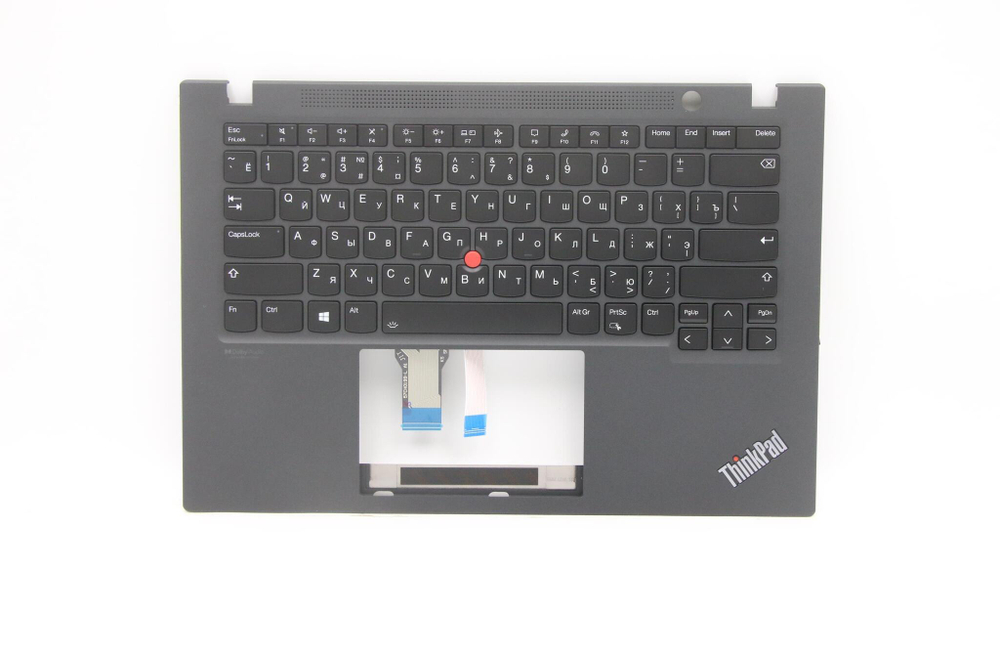 Верхняя панель с клавиатурой (топкейс) для ноутбука Lenovo ThinkPad T41s Gen 2. раскладка - русская, с подсветкой, черная (5M11C47973), оригинал