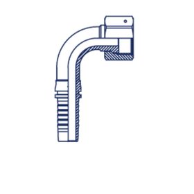 Фитинг DN 10 ORFS (Г) 13/16 (90)
