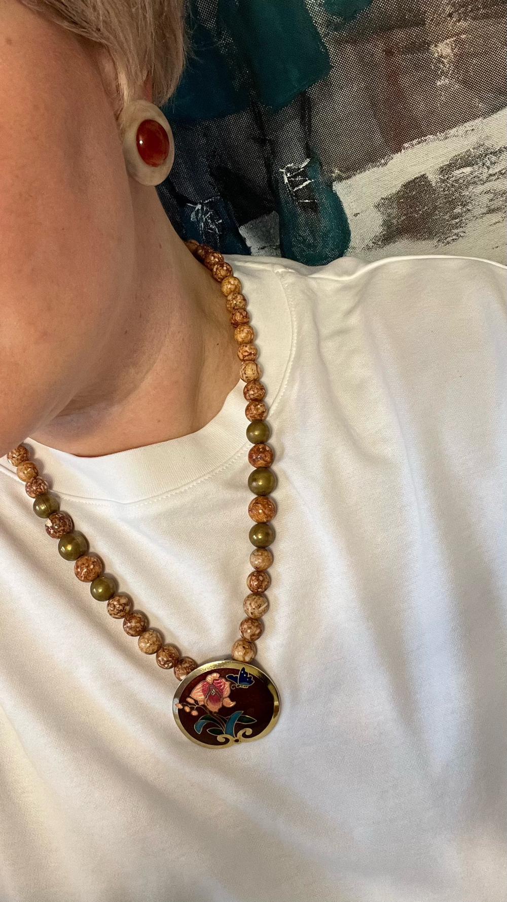Крупное колье Cloisonné SITI