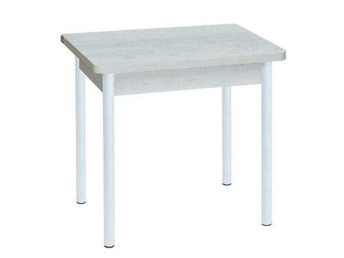 Эко 80х60 стол обеденный раскладной / бетон белый/белый