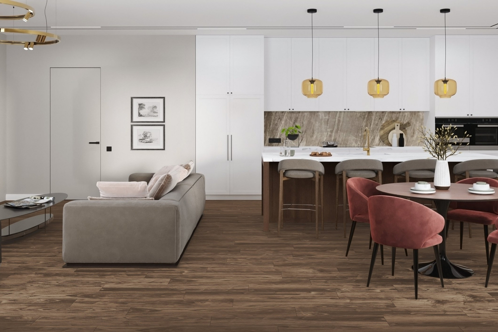 LVT-плитка Damy Floor Орех Американский/American Walnut