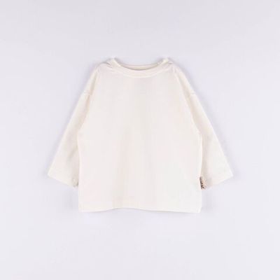 Oversized long-sleeved T-shirt - Heavy Cream