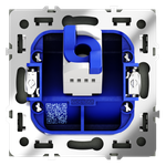 Розетка компьютерная встраиваемая VOLTUM S70 RJ45 кат.6, (титан)