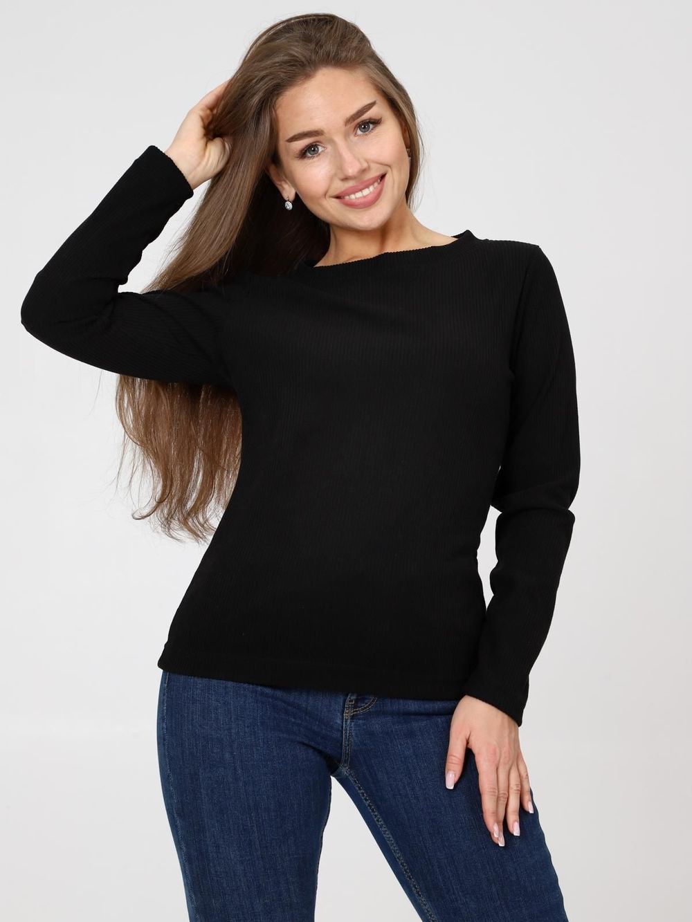 Сэнди - лонгслив/фуфайка черный Iv-capriz