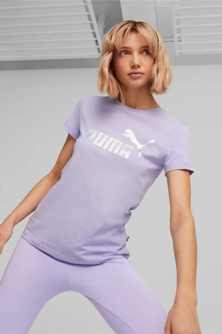 Футболка женская PUMA ESS+ Metallic Logo Tee