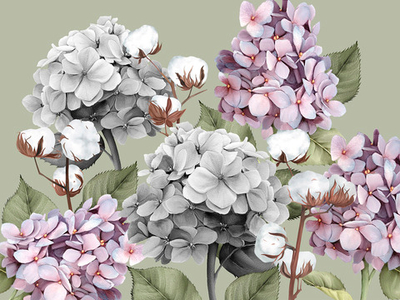 Дизайнерские обои Wall Street Herbarium