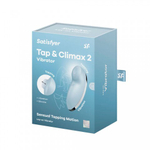 Клиторальный стимулятор с вибрацией Satisfyer Tap&Climax 2 голубой