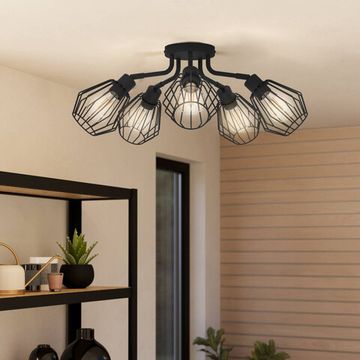 Люстра потолочная 5*E27 31532 черный TARBES Eglo