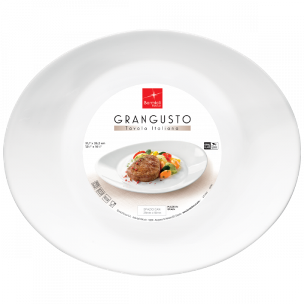 Bormioli Rocco GRANGUSTO Тарелка STEAK 31,5х26,2 см | Bormioli Rocco