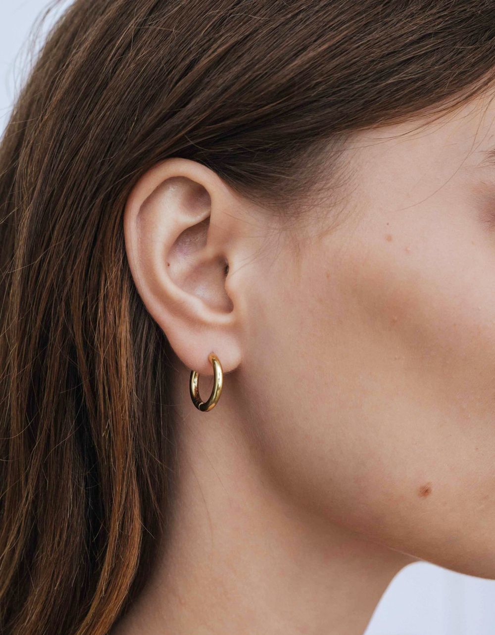 Серьги-кольца тонкие 12 мм ( silver tone )