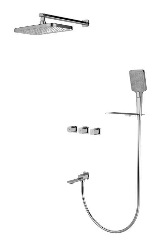 473063 Встроенный смес для душа с 3-функ. (ХРОМ) ViEiR  (6/1шт)