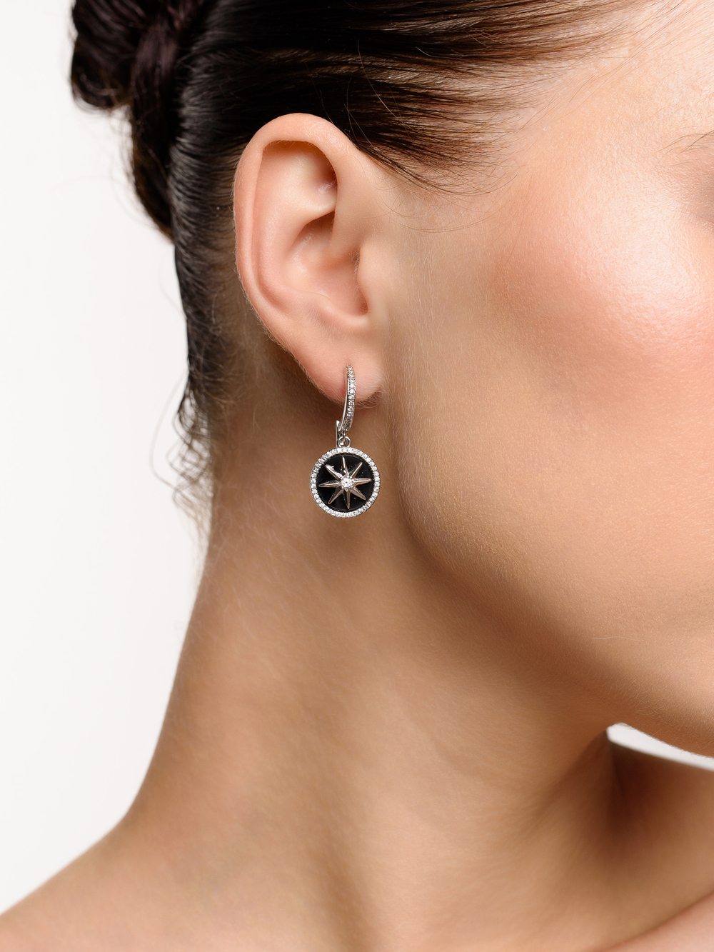 Серьги "Star Yin Yang"