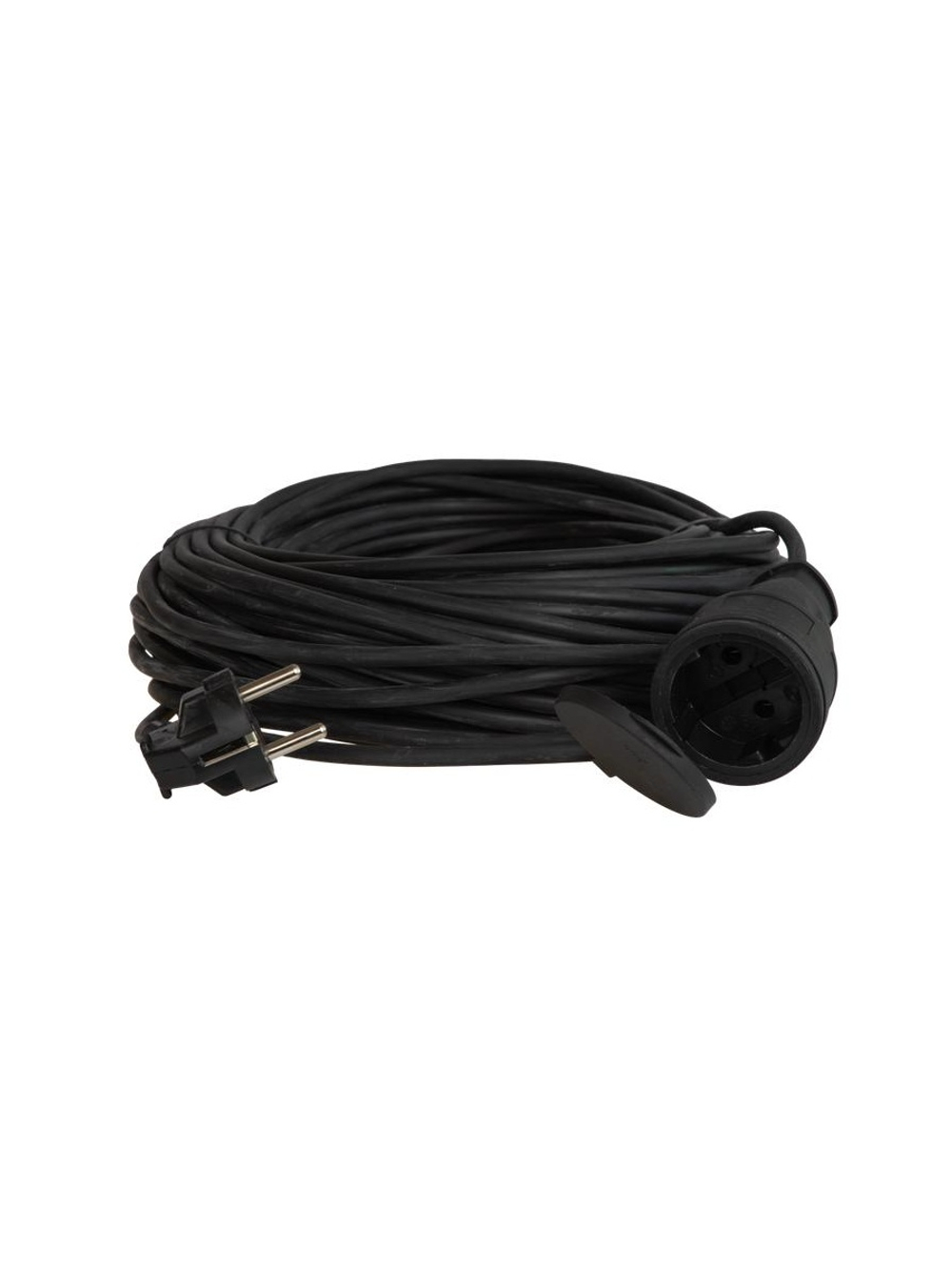 Удлинитель-шнур 1х50м 10А IP44 3500Вт 220-350В КГ 2х1.0мм каучук КОСМОС YSHKsm50m-1g(10A)KG