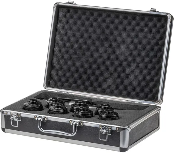 Патрон резьбонарезной КМ4 с набором головок предохранительных М12-М24 из 7 шт., тип GT24, DIN 376