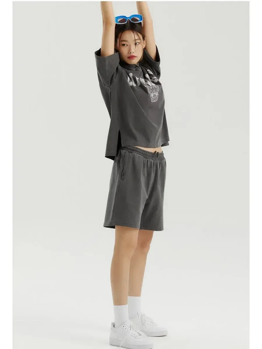 Пигментные шорты с логотипом университета