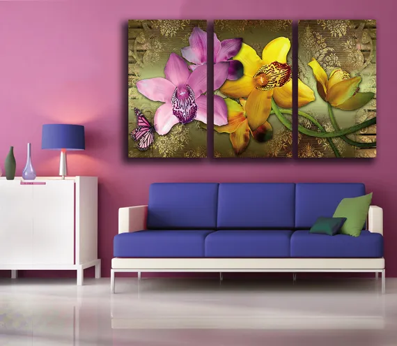 Модульная картина "Орхидеи"