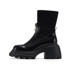 GG CC Stretch & Slim Boots Casual Ankle Boots 8cm Women"s Black