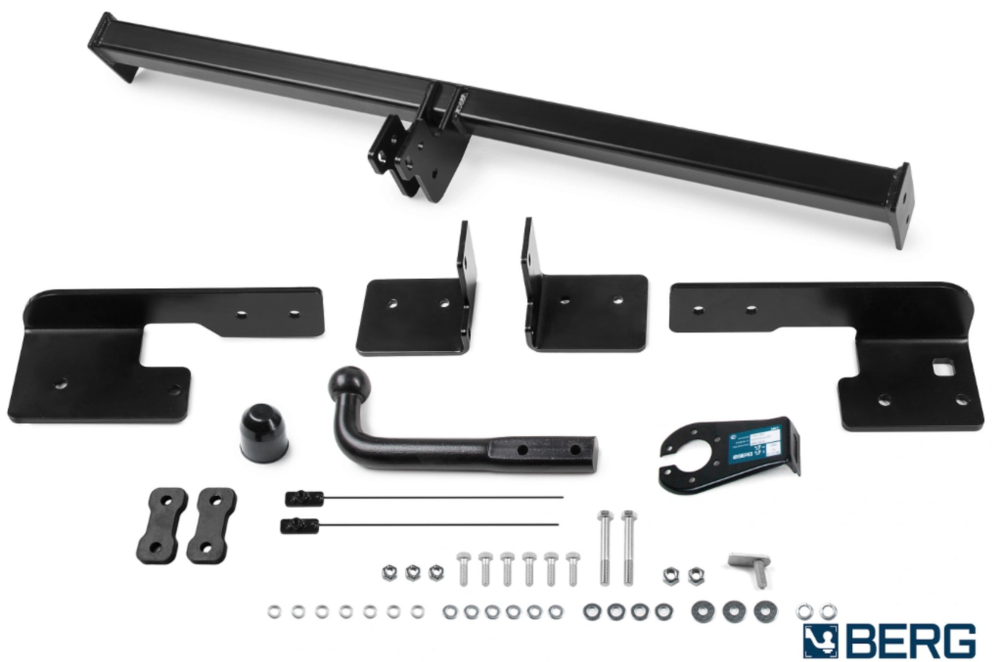 Фаркоп с электрикой Smart для Geely Okavango 2024-, шар А, 750/50 кг, F.1916.001, Berg (паспорт, сертификат)