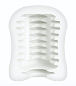 Компактный мастурбатор MasturbaTIN Ribbed Rita (Цвет: белый)