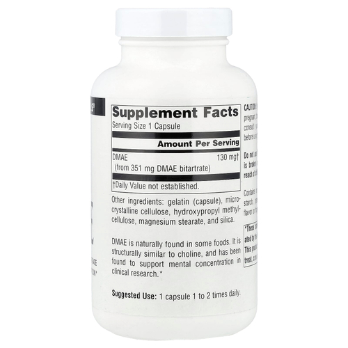 Source Naturals, ДМАЭ, 351 мг, 200 капсул