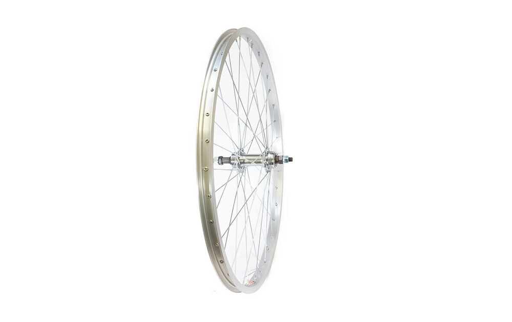 Колесо 26" заднее TRIX, обод алюминиевый, одинарный, 36H, 559х21/25х15,6мм, A/V, серебристый.