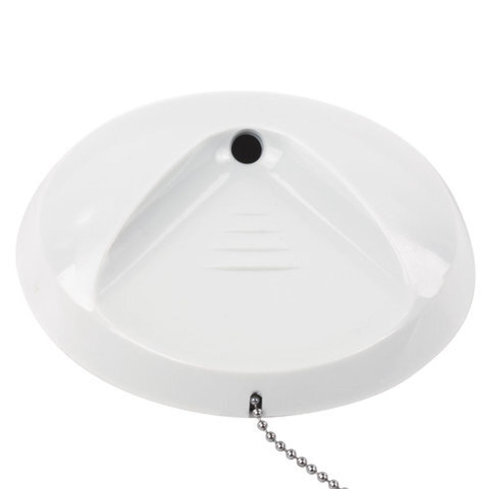 Ручка шариковая настольная BRAUBERG "Стенд-Пен Уайт2", СИНЯЯ, цепочка, корпус белый, линия письма 0,5 мм, 141348