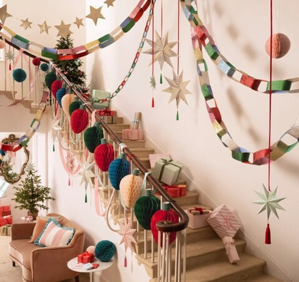 Гирлянда "Фонарики рождественские" (2025) 1.8 метра