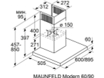 Вытяжка MAUNFELD Modern 90 чёрный