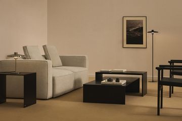 Приставной столик Litto из черного лакированного МДФ, 55 x 40 см