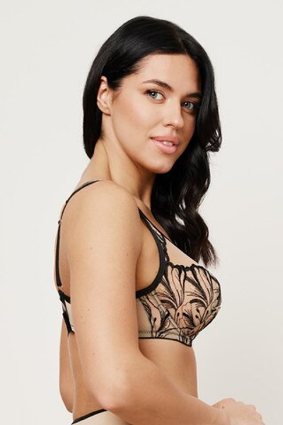 REBECCA BEIGE/BLACK Soft Full Cup Бюст SUBTILLE