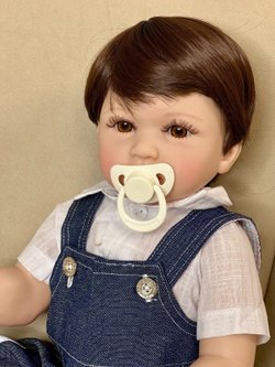 Кукла Реборн виниловая 55см в пакете (FA-327)