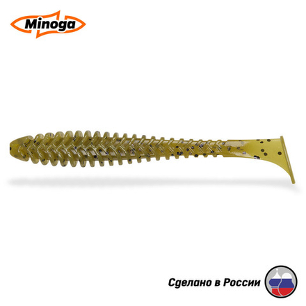 Силиконовая приманка "Minoga" ACTION FAT  6,1"(3шт) 155мм, 17,74 гр, цвет 001