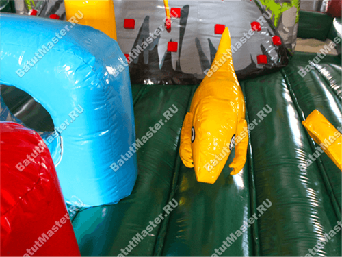 Надувной батут "Ущелье динозавра"