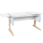 Растущая парта с короткой боковой полкой Дэми СУТ 25-01-БК1 (1500×610 мм)